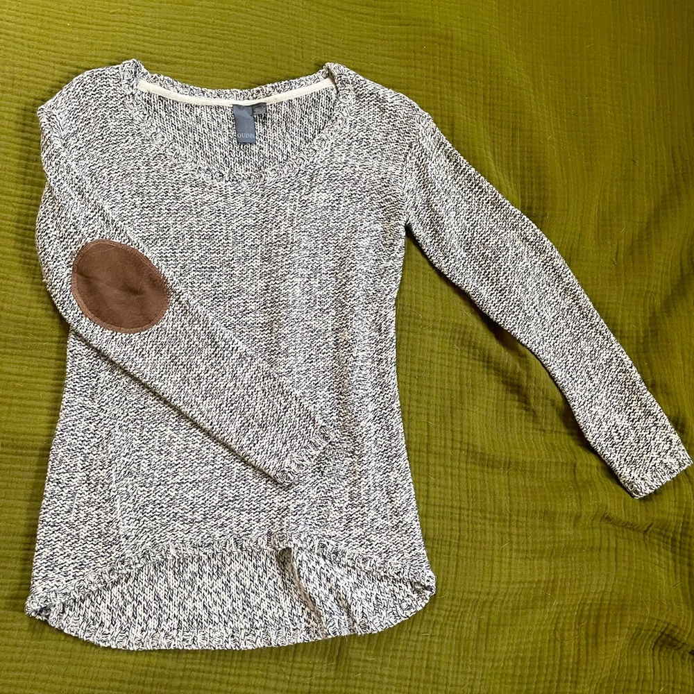 Quinn Sweater w Elbow Patches, Size S